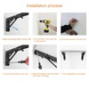 Zui Zhan Folding Shelf Brackets 2 Pack, 12 Inch Heavy