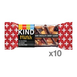 KIND KIND Minis, Dark Chocolate Cherry Cashew, 7 Oz (Pack Of 10)