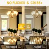 Prosperbiz E12 Dimmable 60W Equivalent LED Light Bulbs, A15 6W