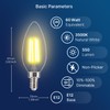 FLSNT 60W Equivalent LED Chandelier Light Bulbs, Dimmable LED B11