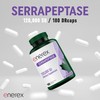 High Potency Serrapeptase Supplement 120,000 SPU with Delayed Release Capsules