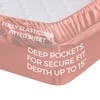 Satin Sheets Full [4-Piece, Blush Pink] Hotel Luxury Silky Bed