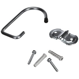 Sauvic 01521 - Multipurpose hook, for bicycle wheel (ceiling), in zinc plated steel, 13 x 2 x 6 cm.