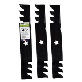 Maxpower 561735XB 3 Blade Commercial Mulching Set for 48" Cut Craftsman, Husqvarna, Poulan, Replaces OEM no. 173921, 532173921