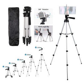 Phone Tripod 360 Flexible Smartphone Tripod Camera Tripod Stand, 40" Lightweight Aluminum Phone Tripod DSLR Tripod, Fit Most Smartphones and Most Video Cameras Digital Cameras Still Cameras