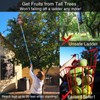 DonSail Fruit Picker Pole Tool with Basket Long Handle, 35-65
