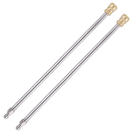 Frunimall 2 x 13 Inch 4000 PSI High Pressure Washer Extension Lance Replacement for High Pressure Cleaner, Gun, Cleaning Machine with Quick Connection 1/4