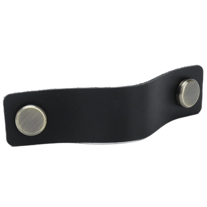 CHEOTIME Leather Handles for Drawers, Modern Leather Cabinet Pulls Simple
