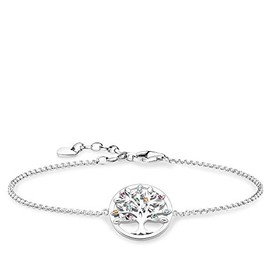 Thomas Sabo A1868-477-7 Glam & Soul "Tree of Love" Bracelet, Silver, Blackened 925 Sterling Silver