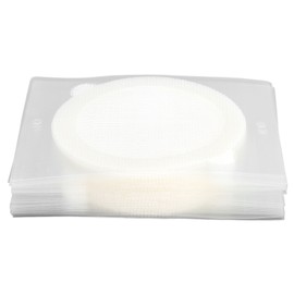 50 Pieces Floor Drain Covers Single Use Fiberglass Shower Drain Strainer Prevent Clogging Round Hair Traps 110mm