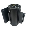 Retractable Wall Barrier With Tuff Tex Black Finished (96" No