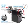 CARL Pencil Sharpener, CC-2000, Custom, Red, 5-Point Selector. Manual, Quiet