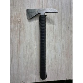 18 Inch Fireman Axe with Wooden Handle and Leather Grip Stainless Steel Metal