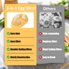 3 in 1 Egg Slicer for Hard Boiled Eggs with