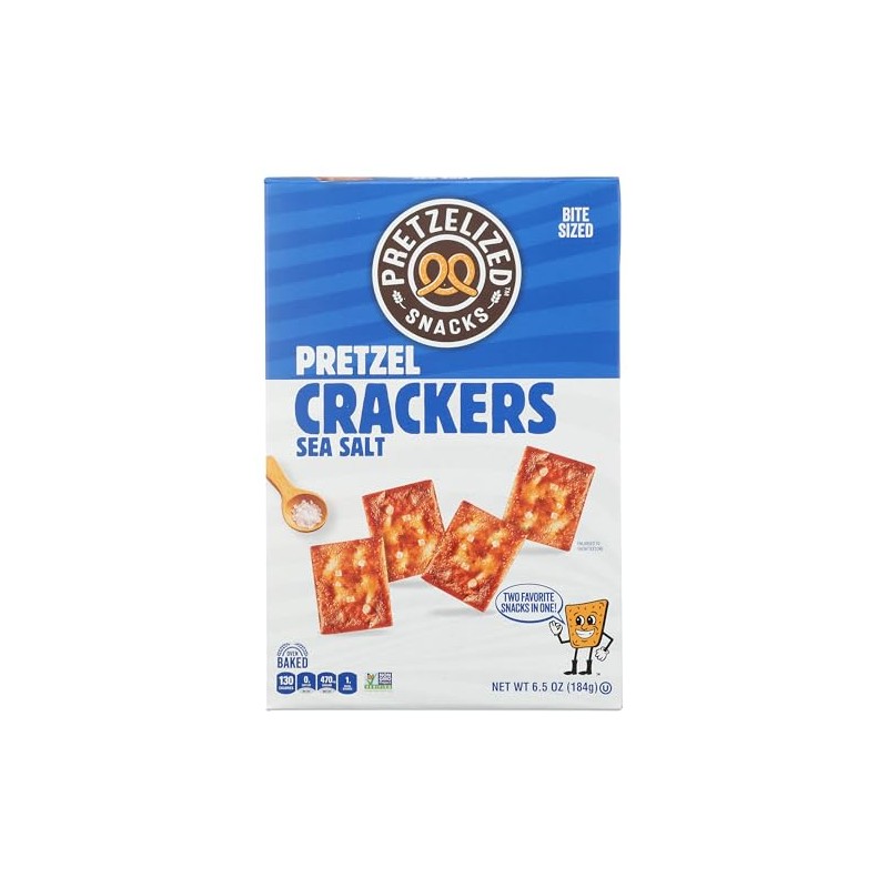 Pretzelized Sea Salt Pretzel Crackers, 6.5 OZ