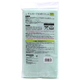 ベストコ セルローズ 水切りマット キッチン 食器 吸水 極厚タイプ 約22.5×31cm グリーン MA-195