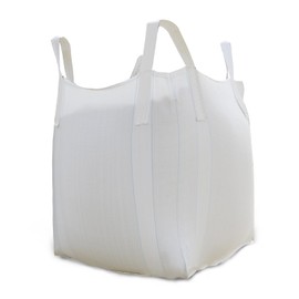 S-Helper FIBC Bulk Bags - 2650 lbs Capacity, 39x39x39 inches, Flat Bottom, Open Top (5-Pack)