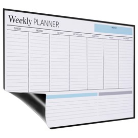 Schedule Board Magnetic Dry Erase Board Refrigerator Sticker Waterproof Magnetic Monthly Weekly Planner Time Management Home Record Message Board Office Easy to Use Repeated Use Office Home Family Calendar Activity Planner Memo Board