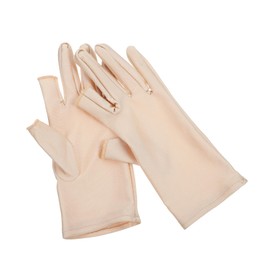 WOONEKY 1pair Thermal Uv Gloves Manicure Gloves for Gel Nails Sunscreen Cover Uv Hand Protective for Women