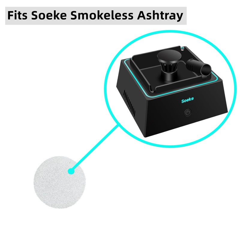 Soeke Ashtray Replacement Filter(Pack of 10)