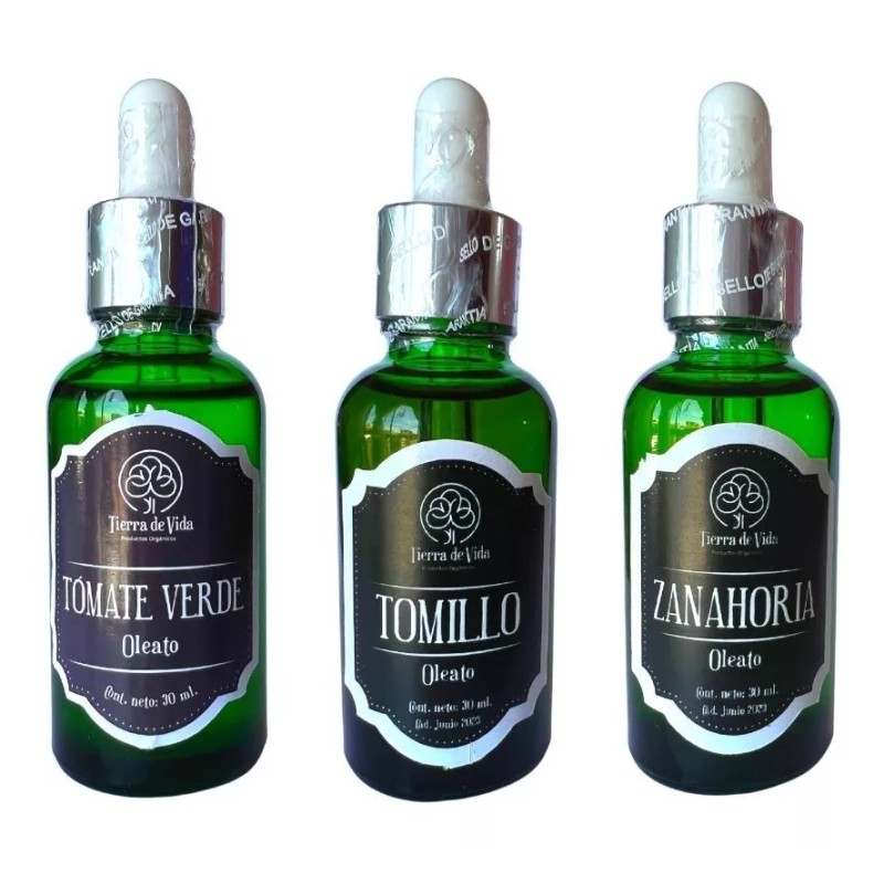 Tierra de Vida 5 Oleatos A Escoger Extractos De Plantas