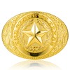 xinqida Texas Star Belt Buckle Western Cowboy Belt Buckle Novelty