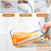 Komphy Large Glass Food Storage Containers with Lids, 200 Oz/26