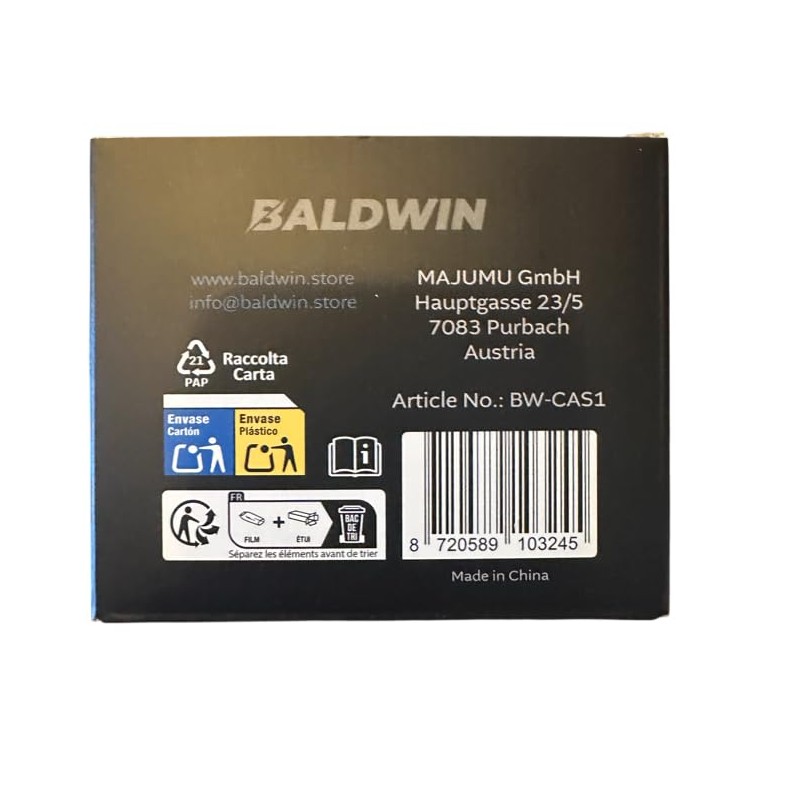 BALDWIN Travelcase - Bald Razor Hard Case with Zipper -