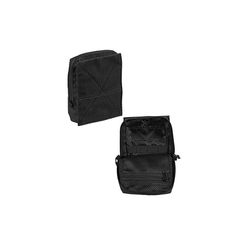 Mil-Tec Multipurpose Belt Bag with Velcro Back, black