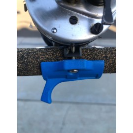 BoilingTuna.com Trigger Clamp, deckhand rod, Abu Garcia 5000,5500,6000 - BLACK