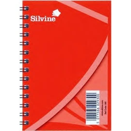 Pack of 12 - Silvine Spiral Feint Note Book 5" X 3" 36 Pages