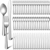 BBTO 100 Pcs Silverware Set for 33 Stainless Steel Flatware