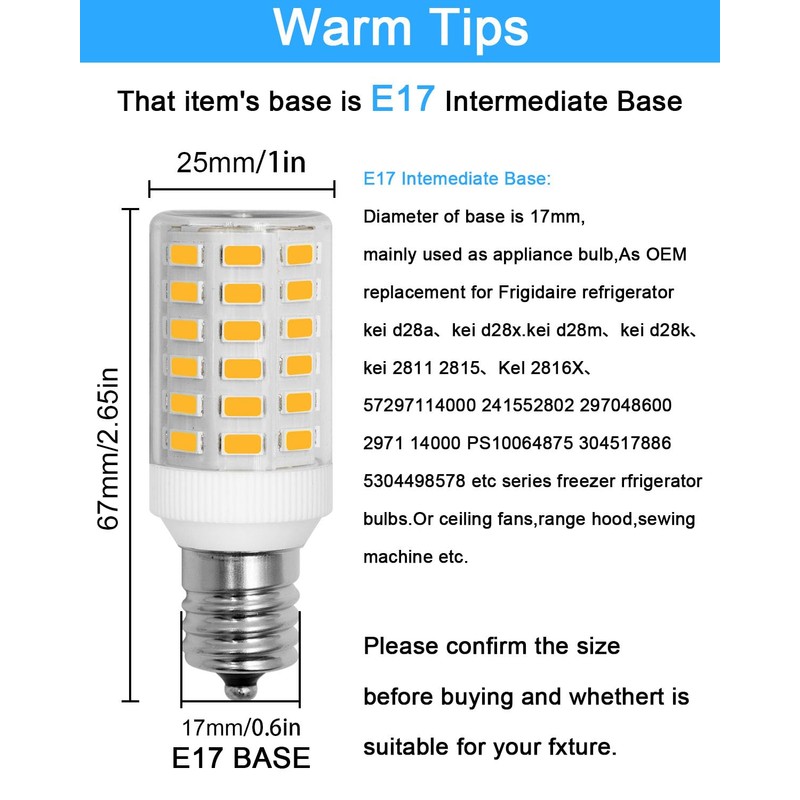 Megereet Refrigerator Bulb KEI D28M KEL 2815 KEI D28X KEL