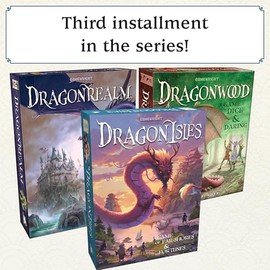 DragonIsles - Juego de Mesa Familiar de Aventura de fantasía para 2 a 5 Jugadores, a Partir de 10 años - Un Viaje de Costas lejanas y fortunas
