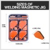 HORUSDY 4-Pack Welding Magnet Set, Magnetic Square Welder Holder, Orange,