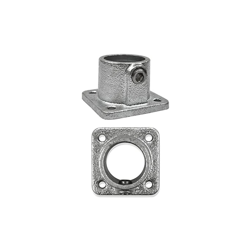 Pipe Connector Type 11 Foot Plate Square Diameter 48.3 mm