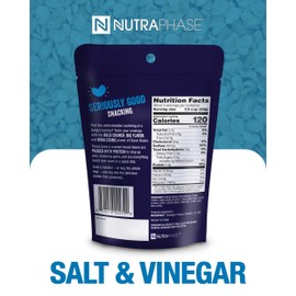 Clean Beans Broad Fava Beans Snack - Salt & Vinegar Flavor, 6g Protein, Low Sugar, Non-GMO, Non-Gluten - On The Go Office Snack - Nutraphase, 85g x 6-Count
