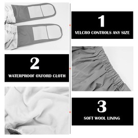 FERCAISH Reusable Adult Cloth Diaper, Washable and Waterproof Elderly Incontinence Protection Nappies Underwear with Maximum Absorbency for Adult Incontinence Care,Elderly, Pregnant, Disabled (Grey)