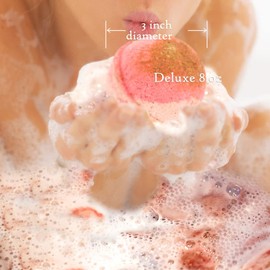 Ivy & Bauble Handmade Aromatherapy Bath Bombs with Surprise Necklace Inside for Women | Fruity Scent | Made in USA | No Paraben, No Preservatives, No Phosphate | Large 10 oz