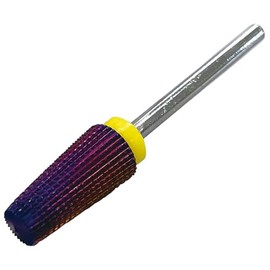 Rooro RO1-27-F Nail Bit for Nail Off, Purple Cone Bit, Fine, Blade Diameter 0.3 x 0.18 inches (7 x 4.5 mm), Safe to Sharpen