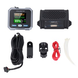Battery Monitor 100A 10‑100V 1.8 Inch LCD Color Display Waterproof Battery Capacity Monitor with Bluetooth Shunt