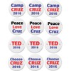 A&T Designs 1 Dozen Ted Cruz for President 2.25" Keychains