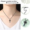 Cross Urn Necklace for Men Women Stainless Steel Memorial Cremation