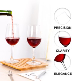 PARACITY Wine Glasses Clear Red White Wine Glass Goblets Crystal Stemware (4PCS)