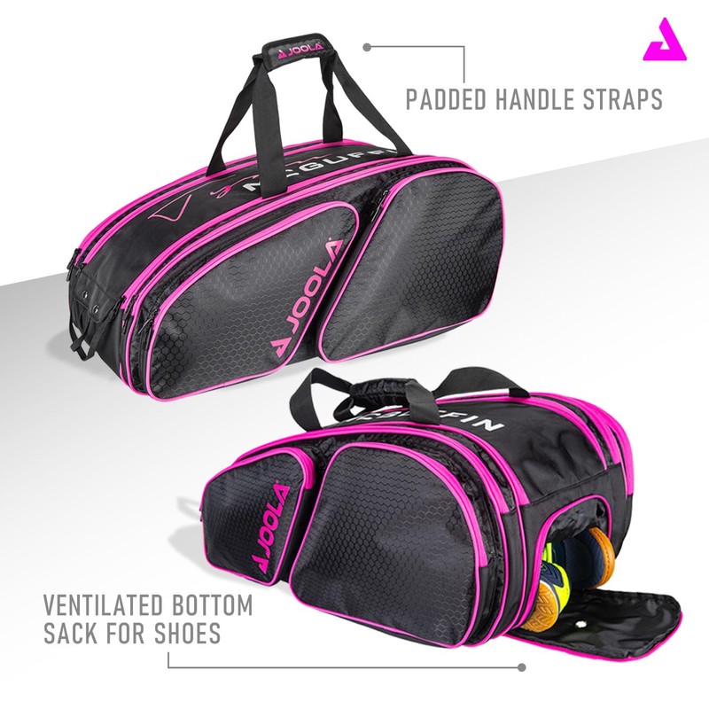 JOOLA Sport Bag, Black/Pink