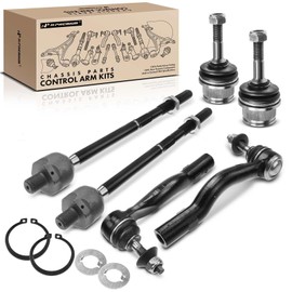 A-Premium Set of 6, Front Lower Ball Joint Inner Outer Tie Rod End, Compatible with Ford Crown Victoria 2003-2011 & Lincoln Town Car 2003-2011 & Mercury Grand Marquis 2003-2011, Marauder 2003-2004