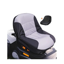 Beadchica Deluxe Waterproof Riding Lawn Mower Seat Cover Compatible with Husqvarna,Univ