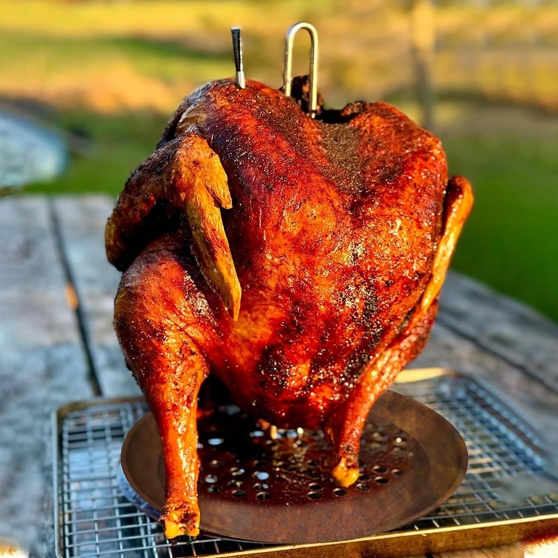 Intetiow Stainless Steel Turkey Chicken Fryer Accessory, Turkey Fryer Rack
