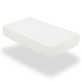 SiinvdaBZX 1 Pcs Baby Fitted Crib Sheets for Boys Girls, Soft Viscose Derived from Bamboo Crib Sheet Crib Mattress Sheets for Standard Crib and Toddler Mattress (White, 52"x28")