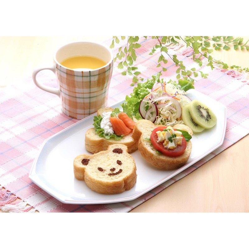 Tiger Crown Bear Bread with Stencil 2388